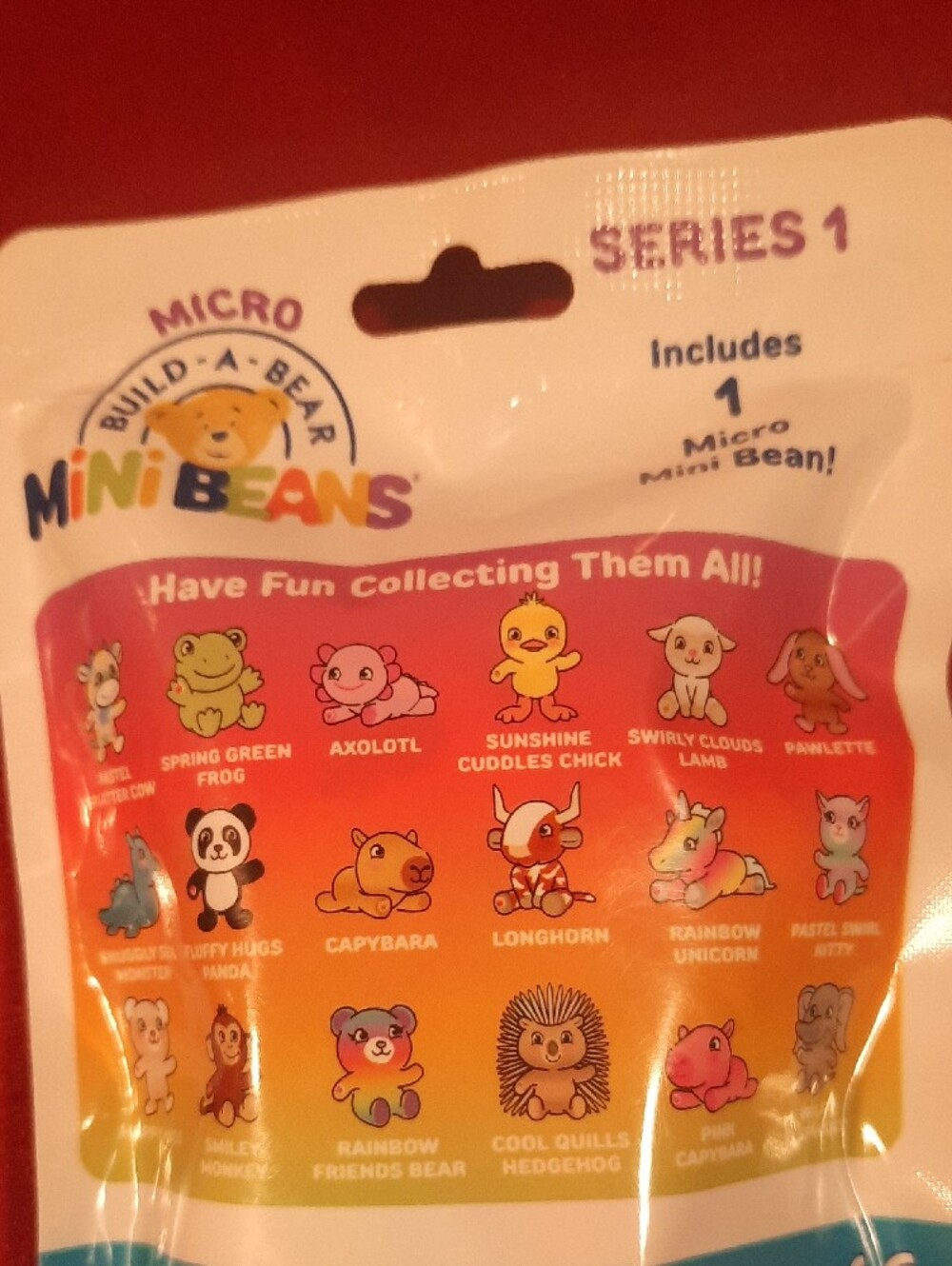 Build-A-Bear MiniBeans Series 1 Bundle Of 7 Packages - Picture 4 of 5